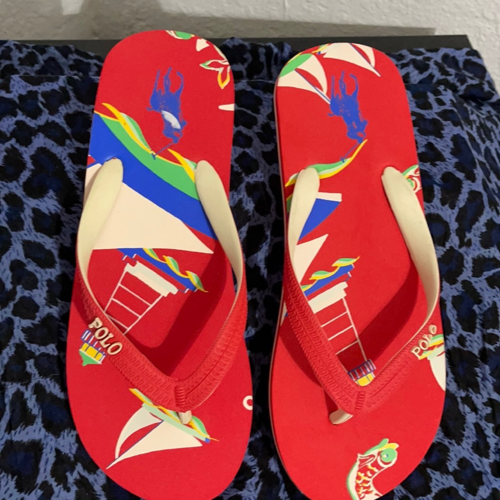Ralph Lauren Sailor flip flops!!